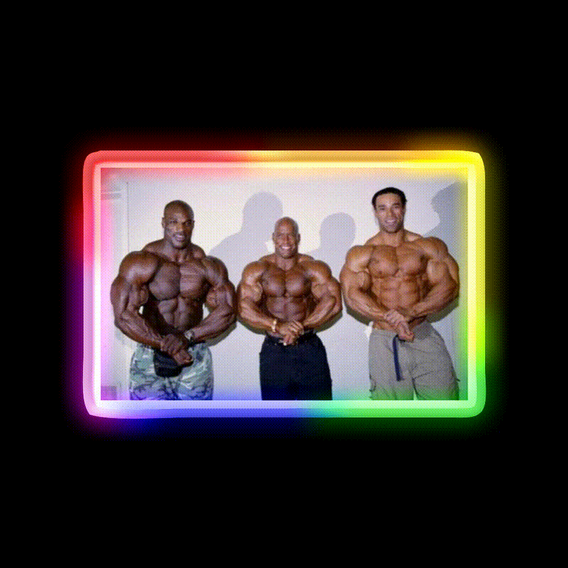 Triple Threat Gym Fitness Led Neon Sign Rgb Color