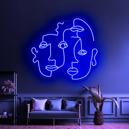 Triplets Wall Artwork Neon Signs