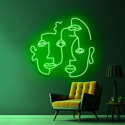 Triplets Wall Artwork Neon Signs