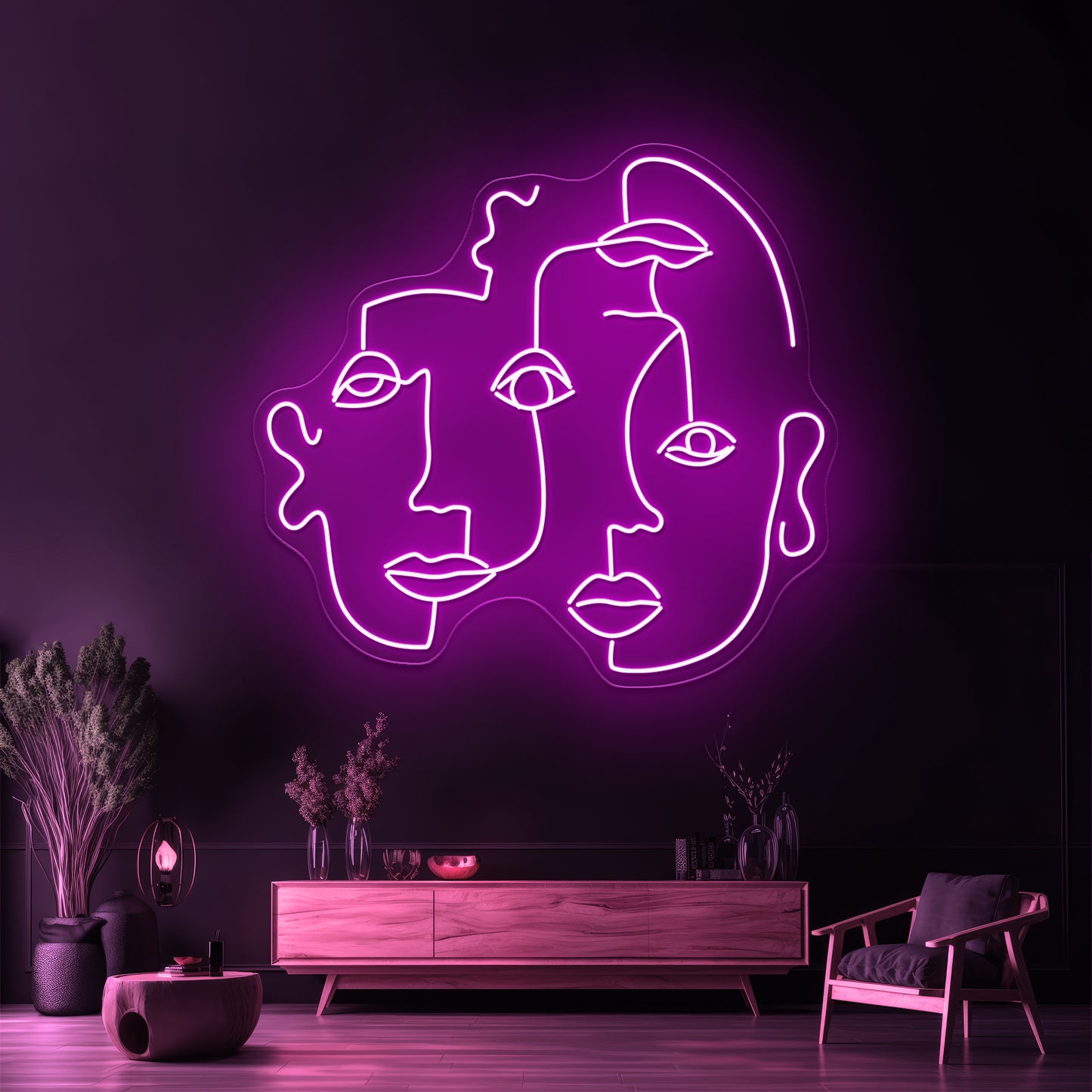 Triplets Wall Artwork Neon Signs