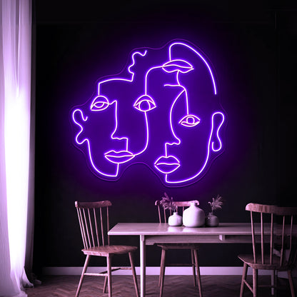 Triplets Wall Artwork Neon Signs