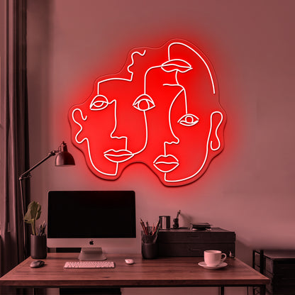 Triplets Wall Artwork Neon Signs