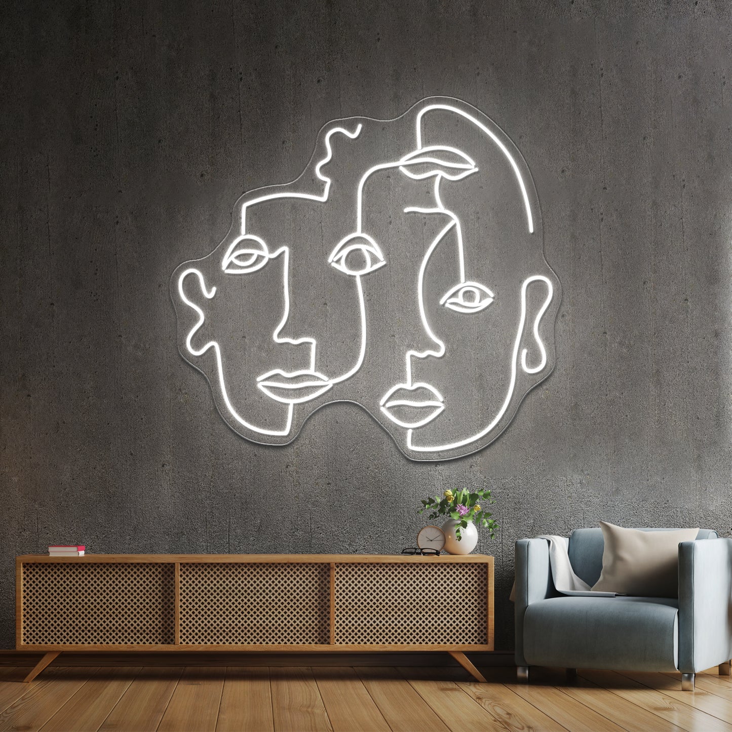 Triplets Wall Artwork Neon Signs