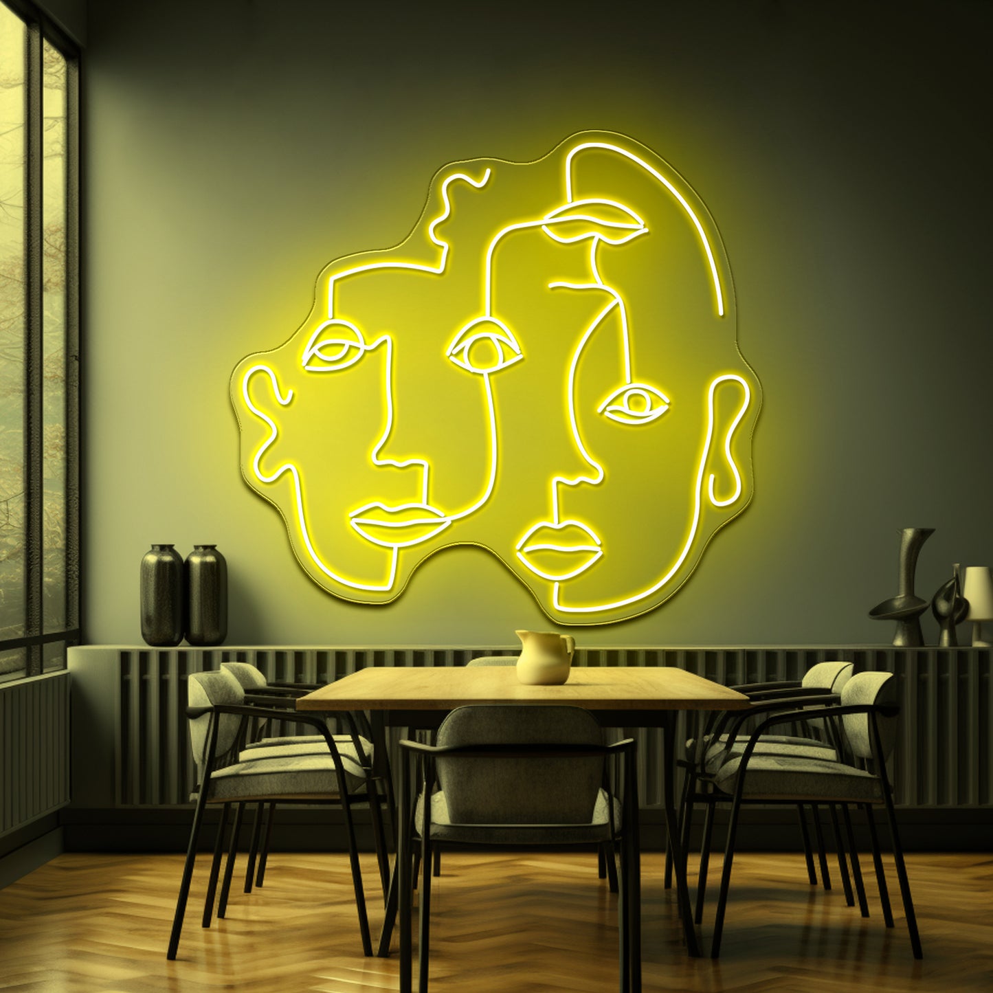 Triplets Wall Artwork Neon Signs