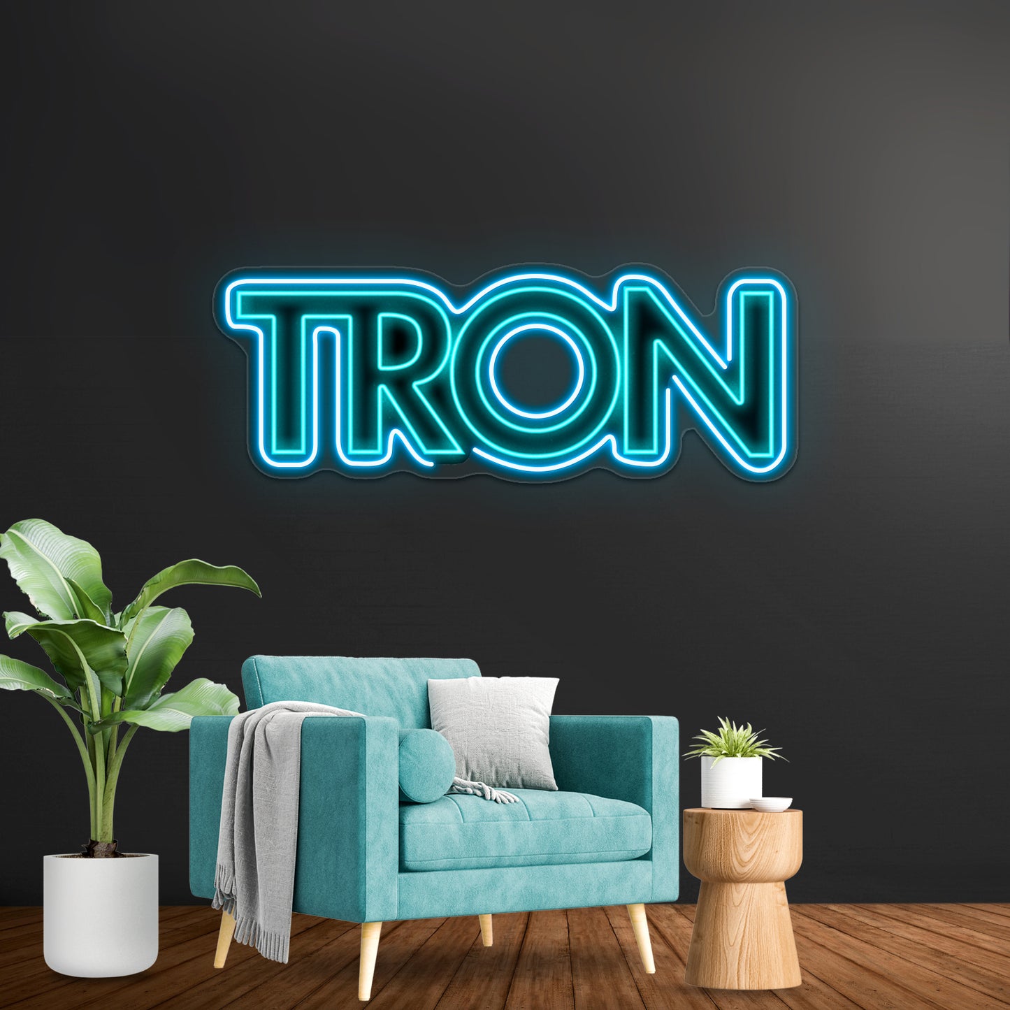 Tron Logo Artwork Personalized Neon Signs