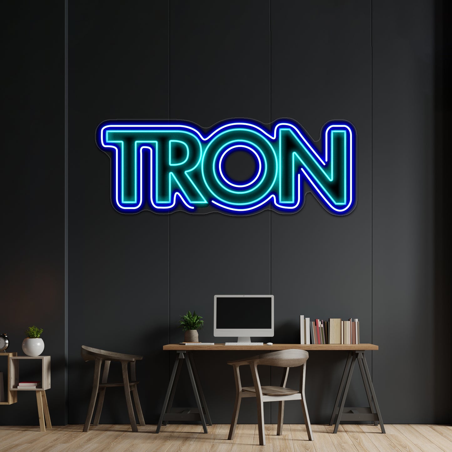 Tron Logo Artwork Personalized Neon Signs