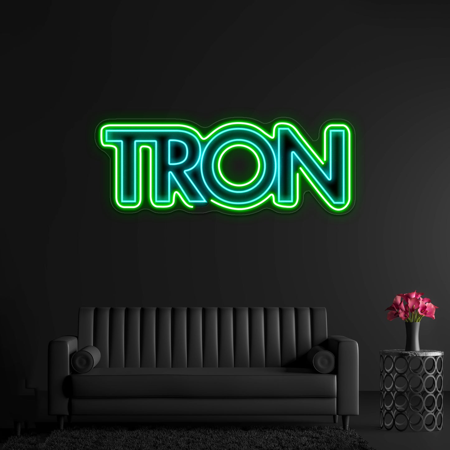 Tron Logo Artwork Personalized Neon Signs