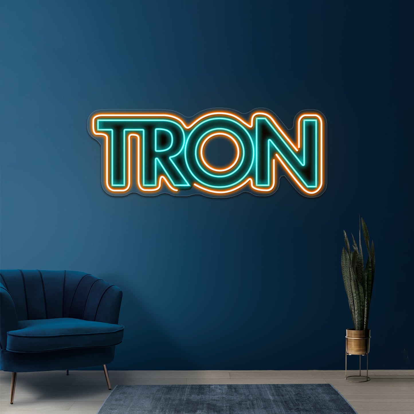 Tron Logo Artwork Personalized Neon Signs