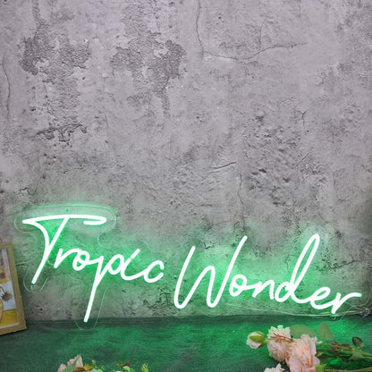 Tropic Wonder Green Led Neon Sign - Shineneon