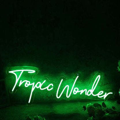 Tropic Wonder Green Led Neon Sign - Shineneon