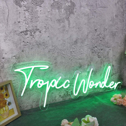 Tropic Wonder Green Led Neon Sign - Shineneon