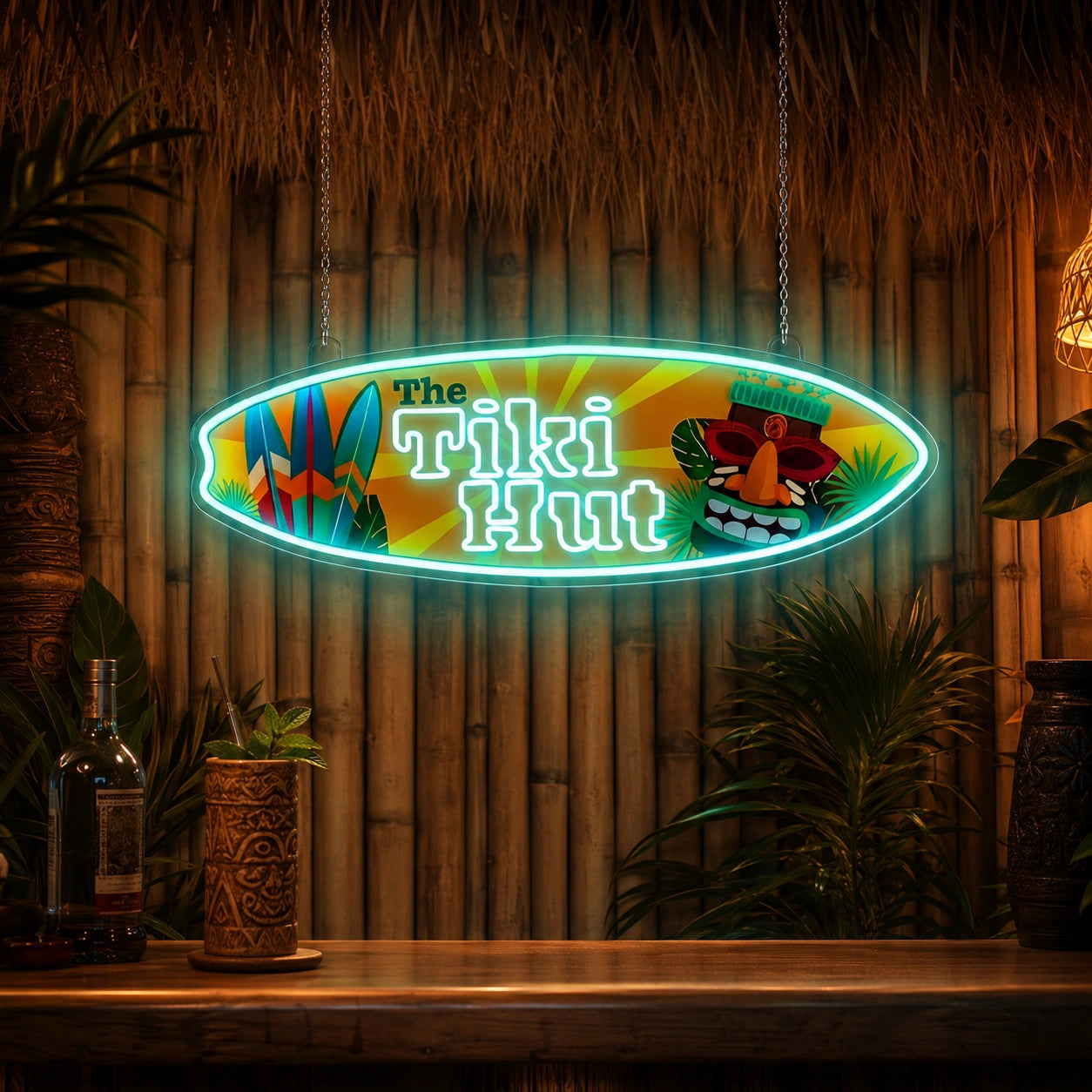 Tropical Bar Hanging Neon Sign LED Neon Sign high-converting product image