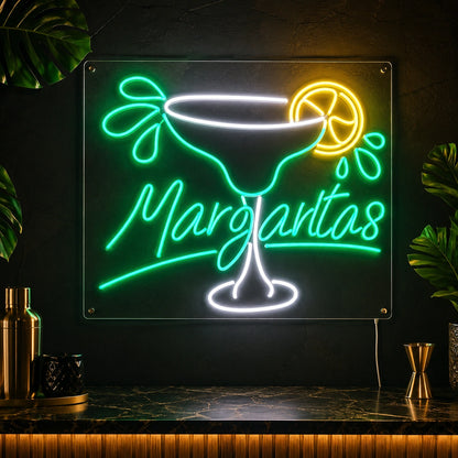 Tropical Margarita Glass Neon Sign LED Neon Sign high-converting product image