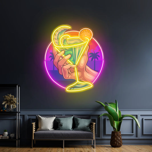 Tropical Mocktail Led Neon Sign Light Custom Led Signs