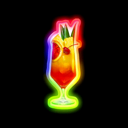 Tropical Sunrise Party Drink Tequila Led Neon Sign Rgb Color