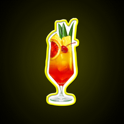Tropical Sunrise Party Drink Tequila Led Neon Sign Rgb Color