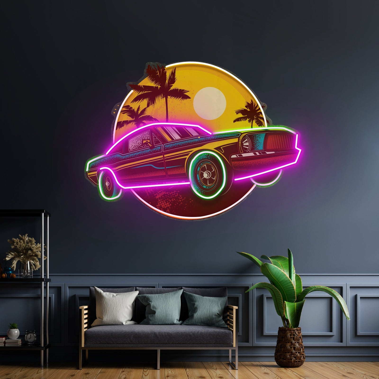 Tropical Vintage Car Led Neon Sign Light Custom Led Signs - Shineneon