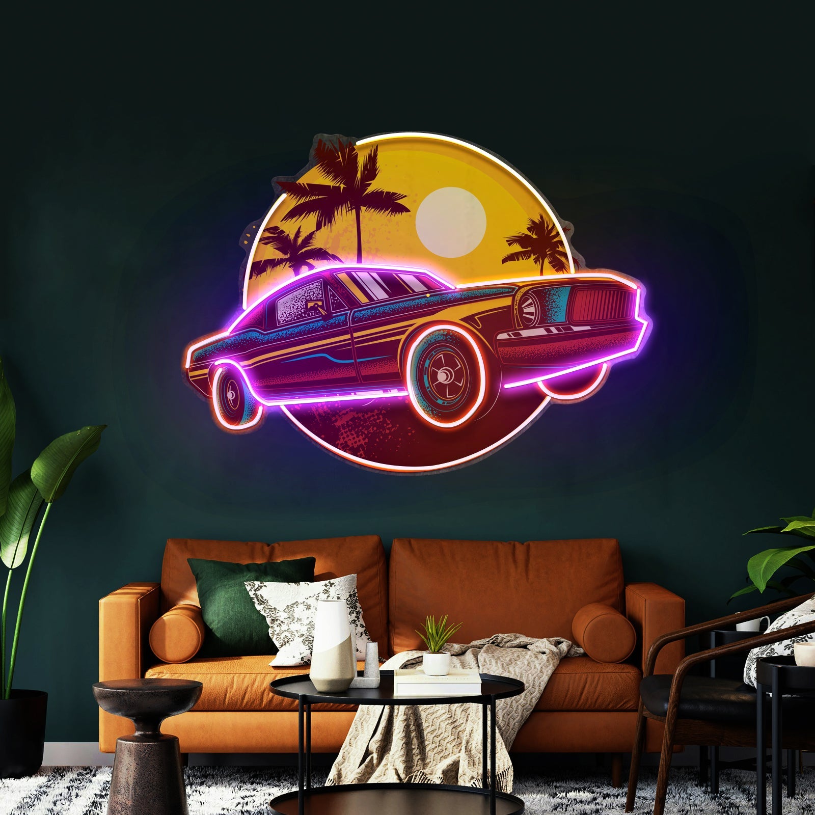 Tropical Vintage Car Led Neon Sign Light Custom Led Signs - Shineneon