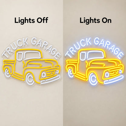 Truck Garage Old Pickup LED Neon Sign - Shineneon