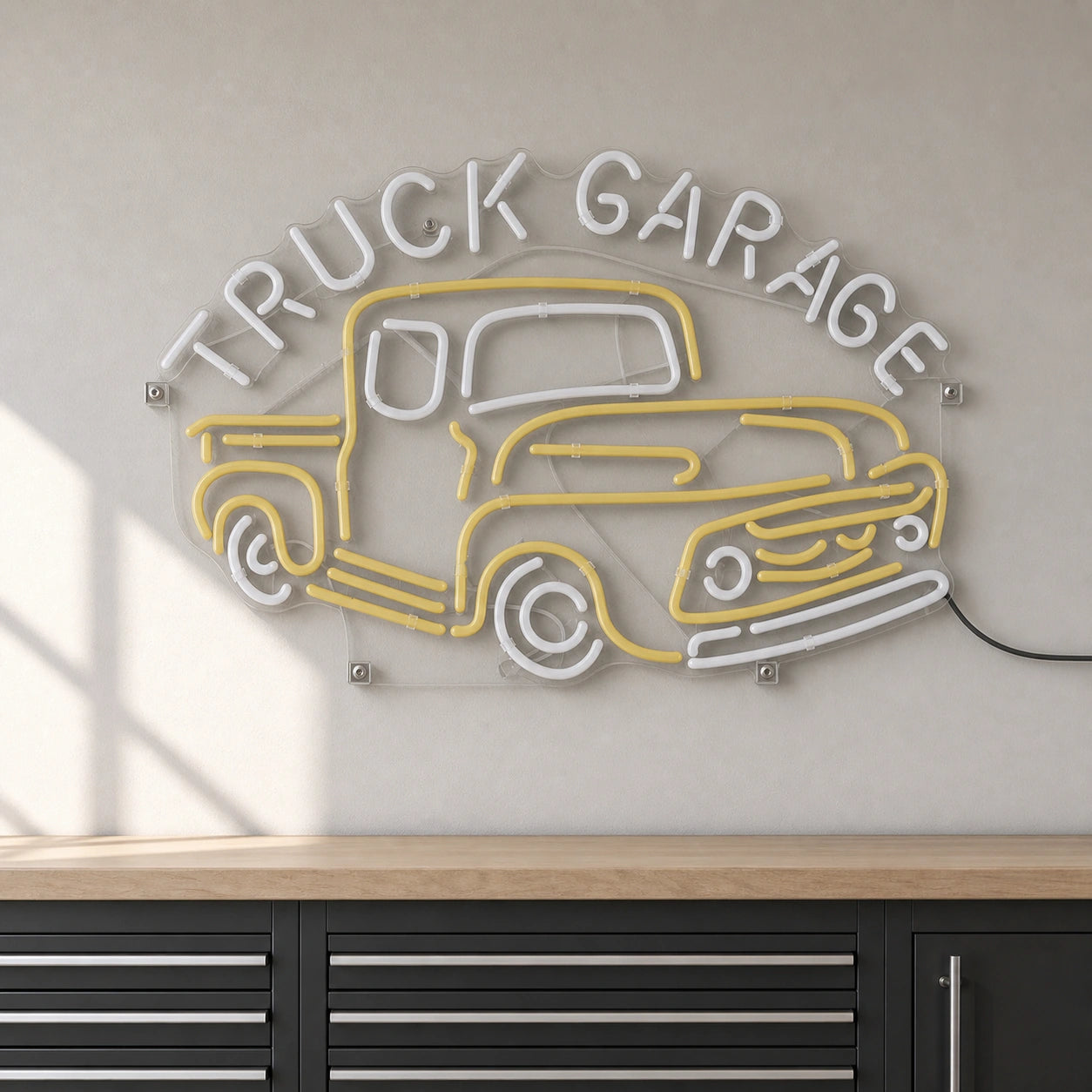 Truck Garage Pickup LED Neon Sign size image