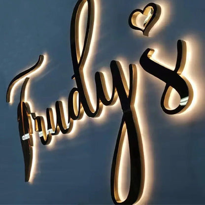 Trudys 3D Backlit Channel Letters Led Light Sign - Shineneon