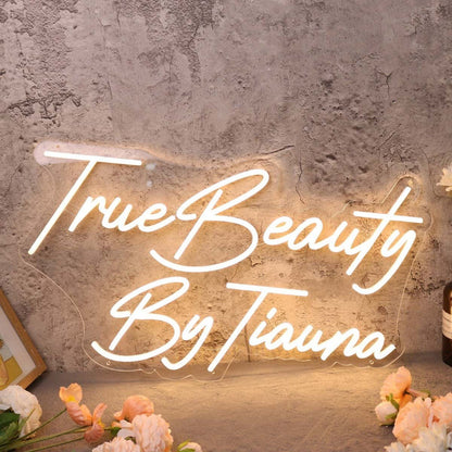 True Beauty By Tiauna Yellow Led Neon Sign - Shineneon