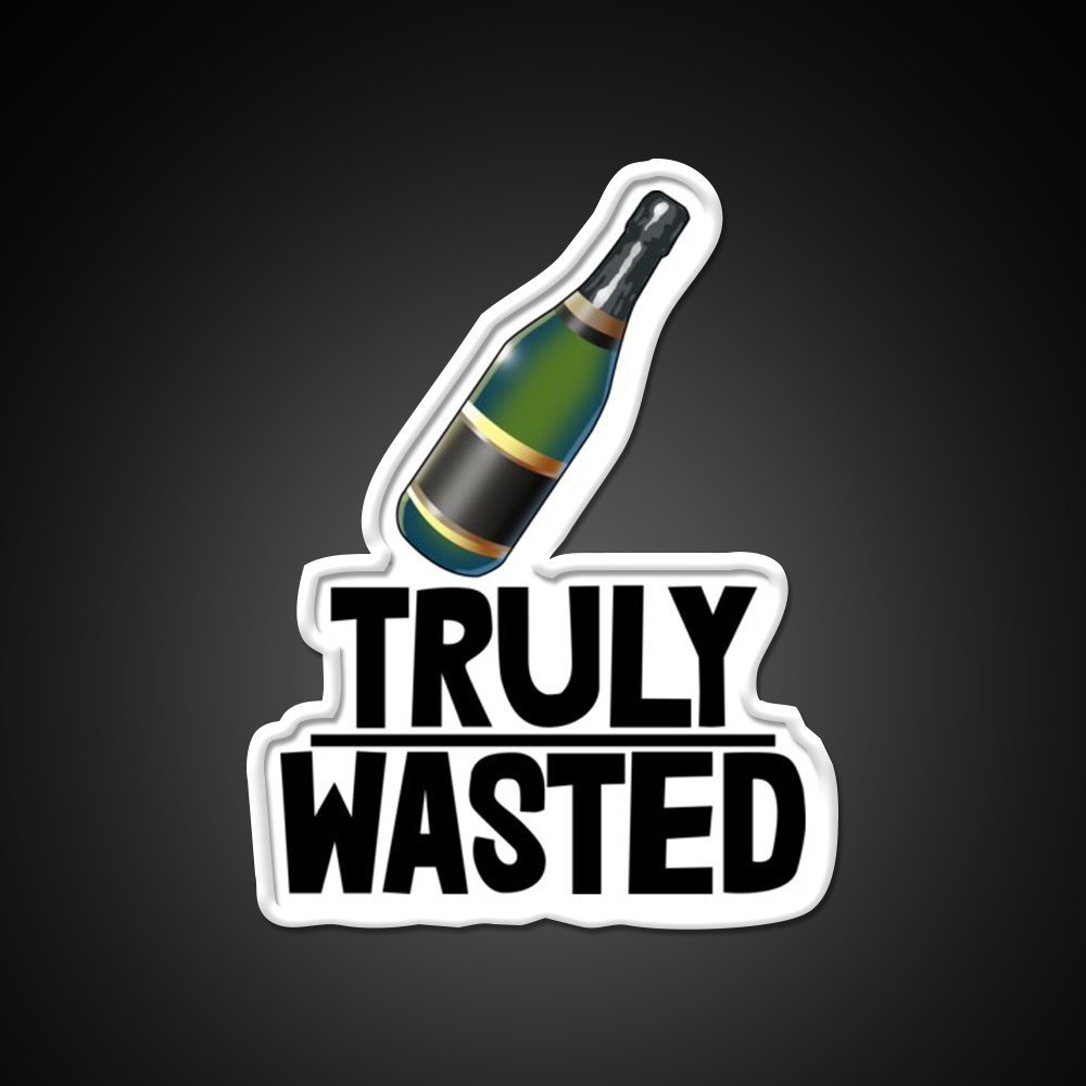 Truly Wasted Alcohol Man Cave Bar Led Neon Sign Rgb Color