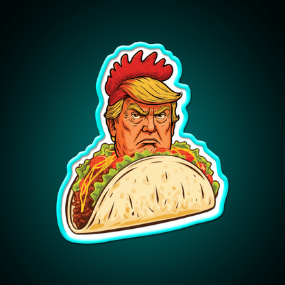 Trump Always Chickens Out Taco Led Neon Sign Mexican Neon Sign Rgb Color - Shineneon
