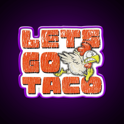 Trump Lets Go Taco Tee Taco Led Neon Sign Mexican Food Sign Rgb Color - Shineneon