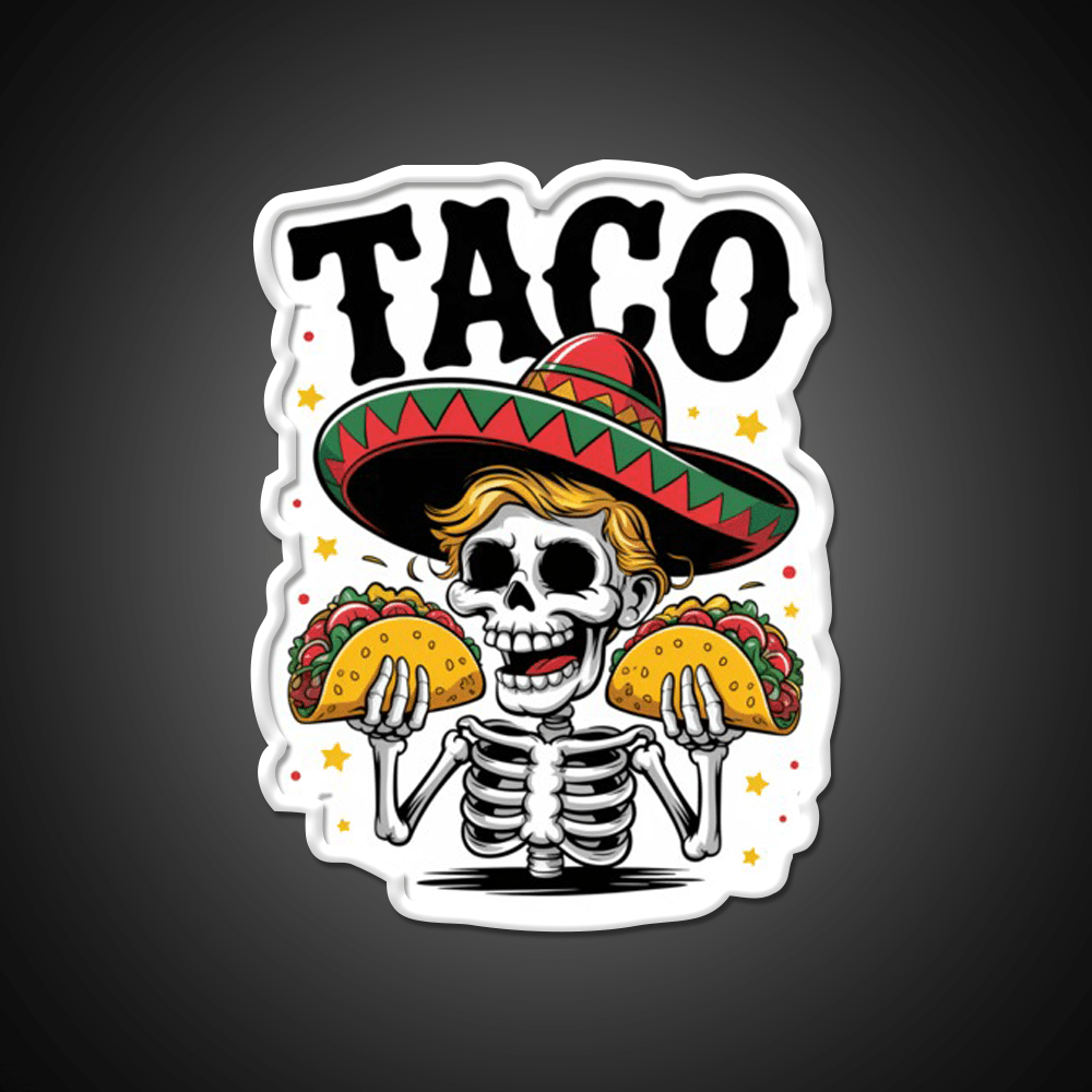 Trump Taco Led Neon Sign Mexican Food Sign Kitchen Sign Rgb Color - Shineneon