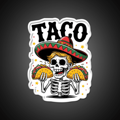 Trump Taco Led Neon Sign Mexican Food Sign Kitchen Sign Rgb Color - Shineneon