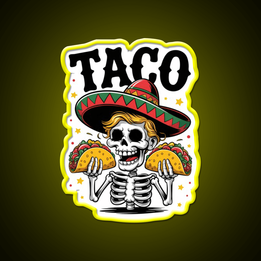 Trump Taco Led Neon Sign Mexican Food Sign Kitchen Sign Rgb Color - Shineneon
