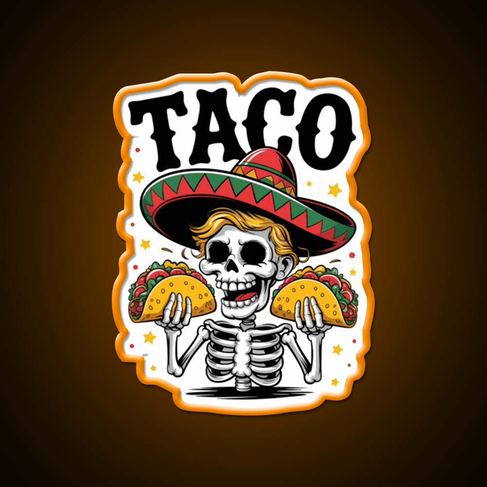 Trump Taco Led Neon Sign Mexican Food Sign Kitchen Sign Rgb Color - Shineneon