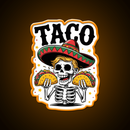 Trump Taco Led Neon Sign Mexican Food Sign Kitchen Sign Rgb Color - Shineneon