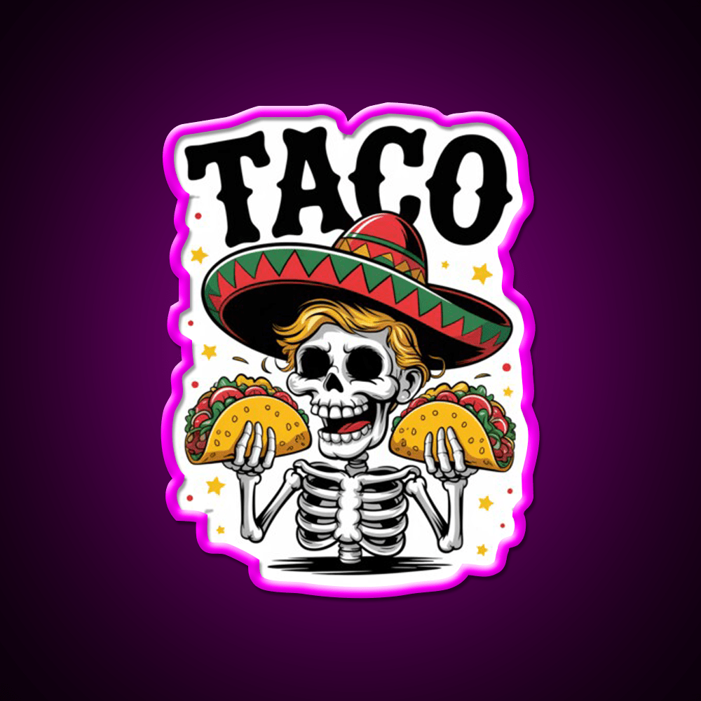 Trump Taco Led Neon Sign Mexican Food Sign Kitchen Sign Rgb Color - Shineneon
