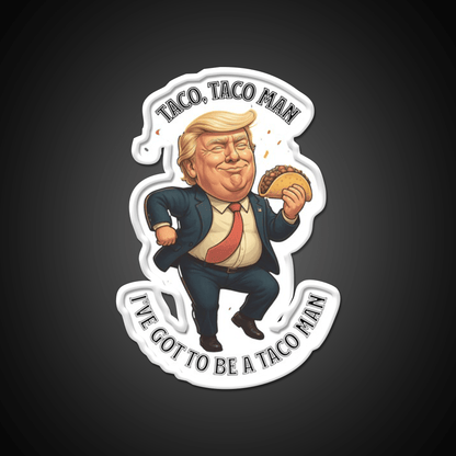 Trump Taco Man Taco Led Neon Sign Mexican Food Sign Rgb Color - Shineneon