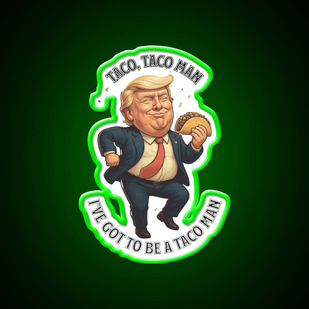 Trump Taco Man Taco Led Neon Sign Mexican Food Sign Rgb Color - Shineneon