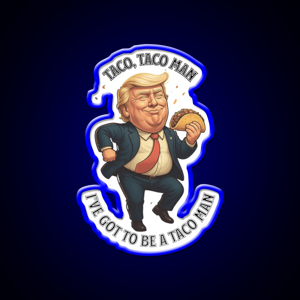 Trump Taco Man Taco Led Neon Sign Mexican Food Sign Rgb Color - Shineneon