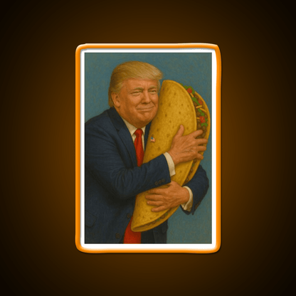 Trump Taco V2 Taco Led Neon Sign Mexican Food Sign Rgb Color - Shineneon
