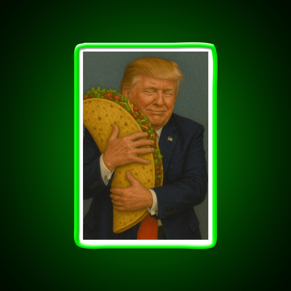 Trump Taco V6 Taco Led Neon Sign Mexican Food Sign Rgb Color - Shineneon