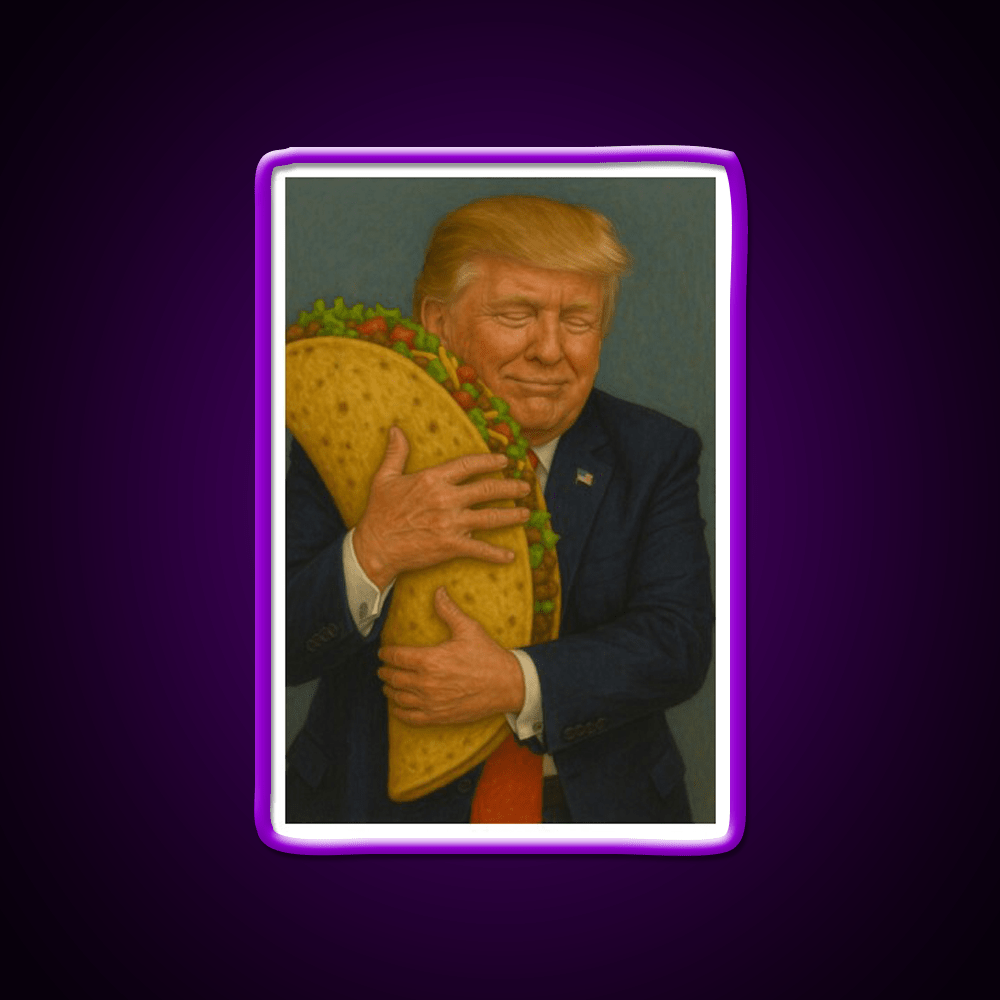 Trump Taco V6 Taco Led Neon Sign Mexican Food Sign Rgb Color - Shineneon