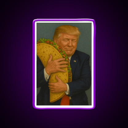 Trump Taco V6 Taco Led Neon Sign Mexican Food Sign Rgb Color - Shineneon