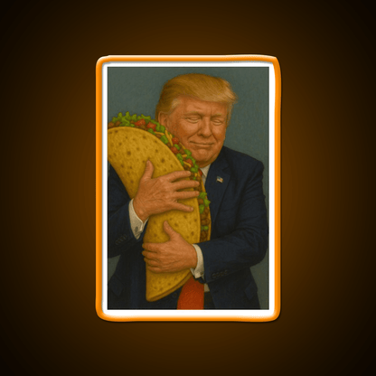 Trump Taco V6 Taco Led Neon Sign Mexican Food Sign Rgb Color - Shineneon