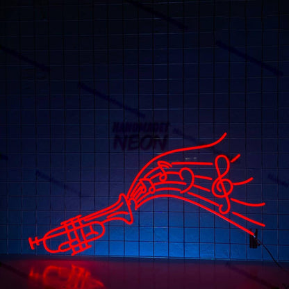 Trumpet Music Flow Led Neon Sign Musical Instrument | Shineneon