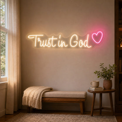 Trust LED Neon Sign real lifestyle scene