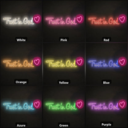 Trust LED Neon Sign color grid