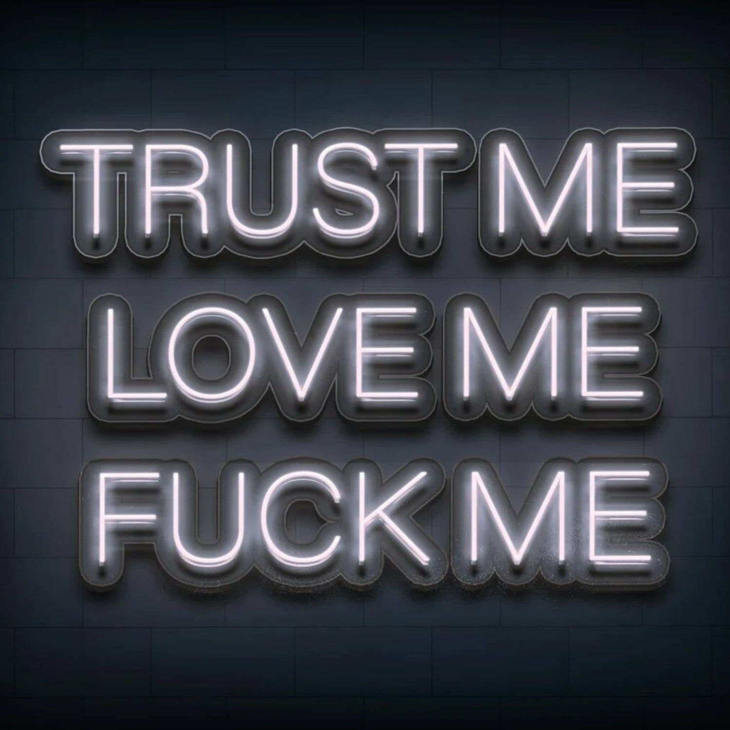 Trust Me Love Me Fck Me Neon Sign For Wall Decor | Shineneon