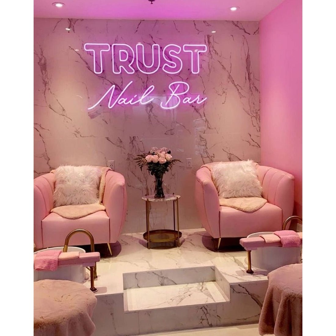 Trust Nail Bar Led Sign Business Neon Sign - Shineneon