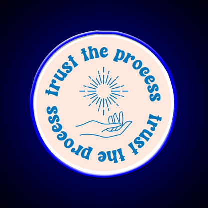 Trust The Process Cafe Led Neon Sign Espresso Bar Art Rgb Color