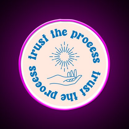 Trust The Process Cafe Led Neon Sign Espresso Bar Art Rgb Color